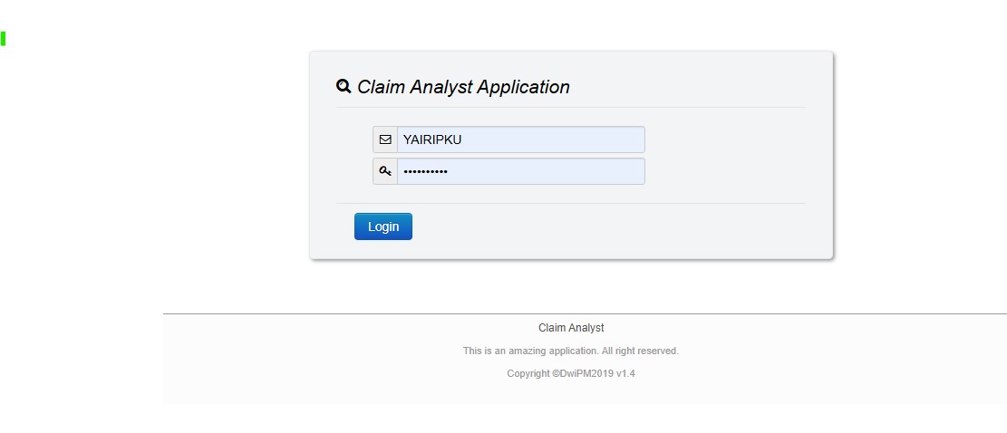 Claim Analyst Application